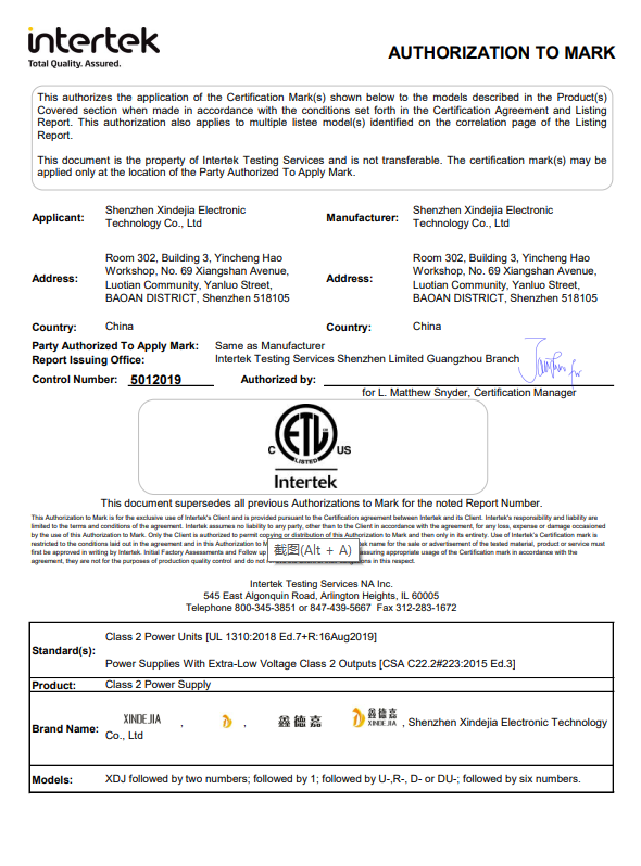 ETL-Certificate